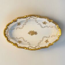 Antique Raichenbach Germany Gold Giled Roses candy/ serving dish picture