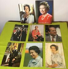 HM Queen Elizabeth II Philip Anne Andrew Queen Mother Skilton Postcards Lot 8  picture