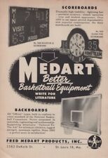 1954 Medart Basketball Scoreboards Court Backboards Vintage  Print Ad 1950s picture