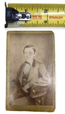 Antique Victorian Era Calling Card Hugh Watson Photographic Artist West Bromwich picture