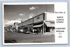 East Side of North Leroux Street Flagstaff Arizona RPPC Real Photo Postcard picture
