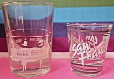 PRIDE GAY 90'S ON RESTAURANT ROW BEVERLY HILLS & SAN FRANCISCO SHOT GLASSES . picture