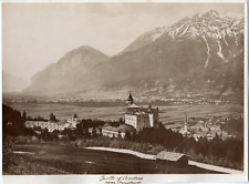 Austria, Castle of Ambras near Innsbruck vintage albums print. Vintage Aust picture