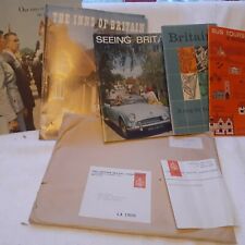 Britist Travel Assoc, 6 color brochures 1962, orig envelope,great pictures &cars picture