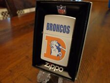 DENVER BRONCOS THROWBACK RETRO ZIPPO LIGHTER VINTAGE DESIGN NFL MINT IN BOX picture