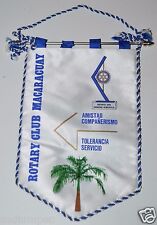 WOW Vintage Macaracuay Venezuela Rotary Club International Banner Flag RARE picture