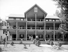 1907 Horicon Lodge, Lake George, New York Vintage Photograph 8.5