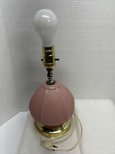 Vintage Leviton Pink Glass Lamp 14