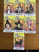 Dave & Busters Coin Push Arcade The Wizard of Oz 7 card set WITH Toto (Barcoded) picture