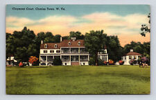 Claymont Court Hotel Charles Town West Virginia WV Postcard picture