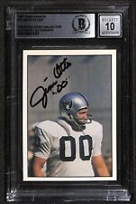 1981 TCMA Football Greats #12 Jim Otto RAIDERS Signed Card BECKETT Auto 10 picture