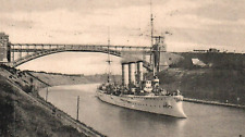 SMS Bremen Kaiser Wilhelm Canal Bridge German Imperial Navy Cruiser WWI c1910s picture