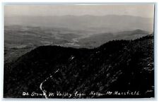 c1910's Stowe VT, Valley From Nose Mt. Mansfield RPPC Photo Antique Postcard picture