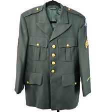 US Army WWII Coat 3rd Infantry Sergeant Jacket Authetic Military Green USA picture