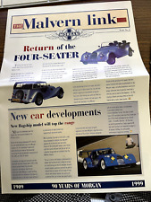 The Malvern Link Return Of the Four-Seater. Original. Morgan News Letter picture