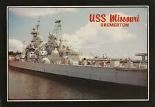 Postcard WA Bremerton USS Missouri (BB-63) Iowa-Class Battleship c1970s Unused picture