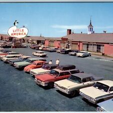 c1960s Little America WY Travel Center Parked Cars Signs Sharp Chrome Photo A198 picture