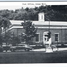 c1940s Adams, MA Post Office Fairbanks Postcard USPS Litho Photo Pittsfield A116 picture