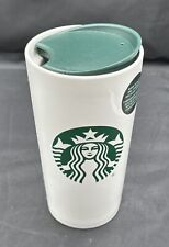 Starbucks 2023 Ceramic Travel Coffee Mug Tumbler White 12 Oz Lid Mermaid Siren picture