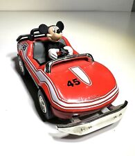 Vintage Disney Mickey Mouse #45 Pull Back Red Toy Race Car picture
