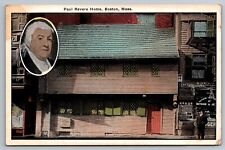 Paul Revere Home. Boston Massachusetts Vintage Postcard picture