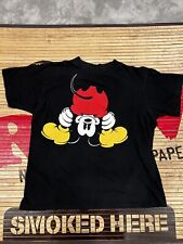 Vintage 90s Mickey & Co Single Stitch Mickey Mouse Upside Down T-Shirt  picture