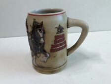 Budweiser 1991 Stein World Famous Clydesdales Horses & Wagon, CS161, 5 1/2
