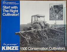 Vintage Kinze Farm Equipment Dealer Poster 1500 Tractor agriculture 18