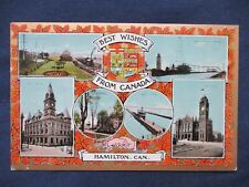 ca1910 Hamilton Ontario Canada Multi View Greeting Postcard picture