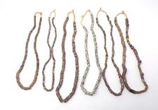 6 STRANDS OF AFRICAN TRADE BEADS - KROBO GLASS - ALL DIFFERENT PATTERNS - 24