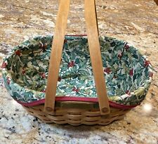 LONGABERGER 2004 Basket Christmas Collection Get Together  With Fabric Liner picture