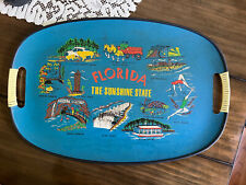 Vintage Florida Souvenir Tray Oval Miami Beach And More picture
