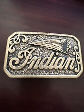 1977 Indian Motorcycle Belt Buckle Vintage Vest Badge Jacket Emblem Patch Hat picture