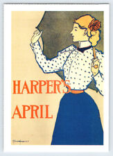 April 1897 Harper's Magazine Edward Penfield Reprint Postcard BRL18 picture