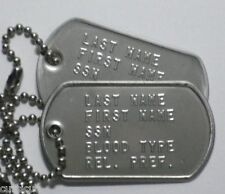 US ARMY AUTHENTIC PERSONALIZED DOG TAGS. MUST SEE  picture