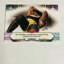 2021 Topps WWE Base Card #71 Rey Mysterio Suffers an Eye Injury picture