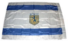Jerusalem Coat Of Arms Flag Large Israel Print Lion City Symbol Israel Jewish  picture