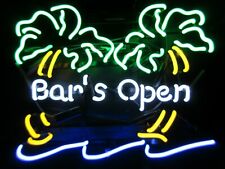 New Bar's Open Palm Trees Neon Sign 24