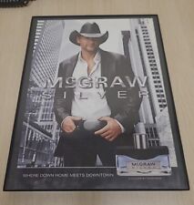 Tim Mcgraw Silver Cologne 2008 Print Ad Framed 8.5x11   picture