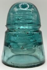 Antique HG Co H⚡️Electric⚡️Insulator Aqua Glass picture