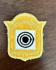 Vintage Distinguished Pistol Shot Patch Sew-On picture