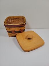 Longaberger Father’s Day Finder’s Keepers Basket 1998 Protector Wood Lid picture