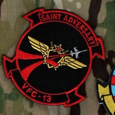 USN FIGHTER WEAPONS SCHOOL NSAWC NAWDC VFC-13 SAINT ADVERSARY vêlkrö RED PATCH picture