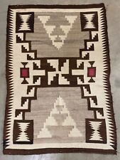 🔥 Fine Antique Old Navajo Native American Textile Weaving Tribal Rug, 1920s picture