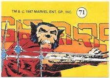 Marvel Universe Series II X-Men Sticker #71 Wolverine 1987 Comic Images NEAR MT picture