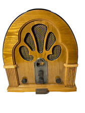 Crosley Vtg 80’s CR32 Retro 30’s Style Wood Cathedral AM/FM Radio-Tape Cassette picture