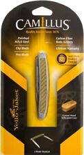 Camillus Yellow Jacket Muskrat Pocket Knife w/ Wood Case - AUS-8 Steel - NEW picture