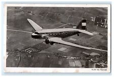 KLM Flying Dutchman Douglas DC-3 Plane Airplane Real Photo RPPC Postcard (FY7) picture