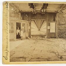 Carriage Way Toll Booth Stereoview c1865 Niagara Falls Suspension Bridge A2354 picture