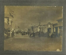 Philadelphia Exposition Midway Antique Cabinet Card Matted B/W Photo c1900s picture